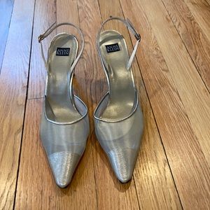 Metallic slingback Heels
